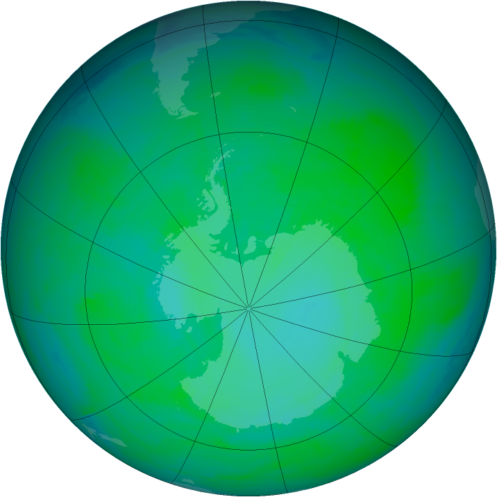 Ozone Map 1989-12-31